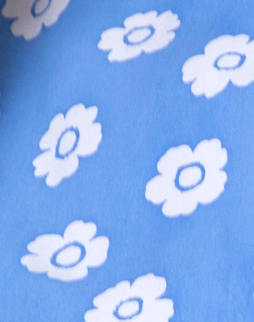 Imagen de Marleigh crop Top en Daisy Stamp Azul cielo