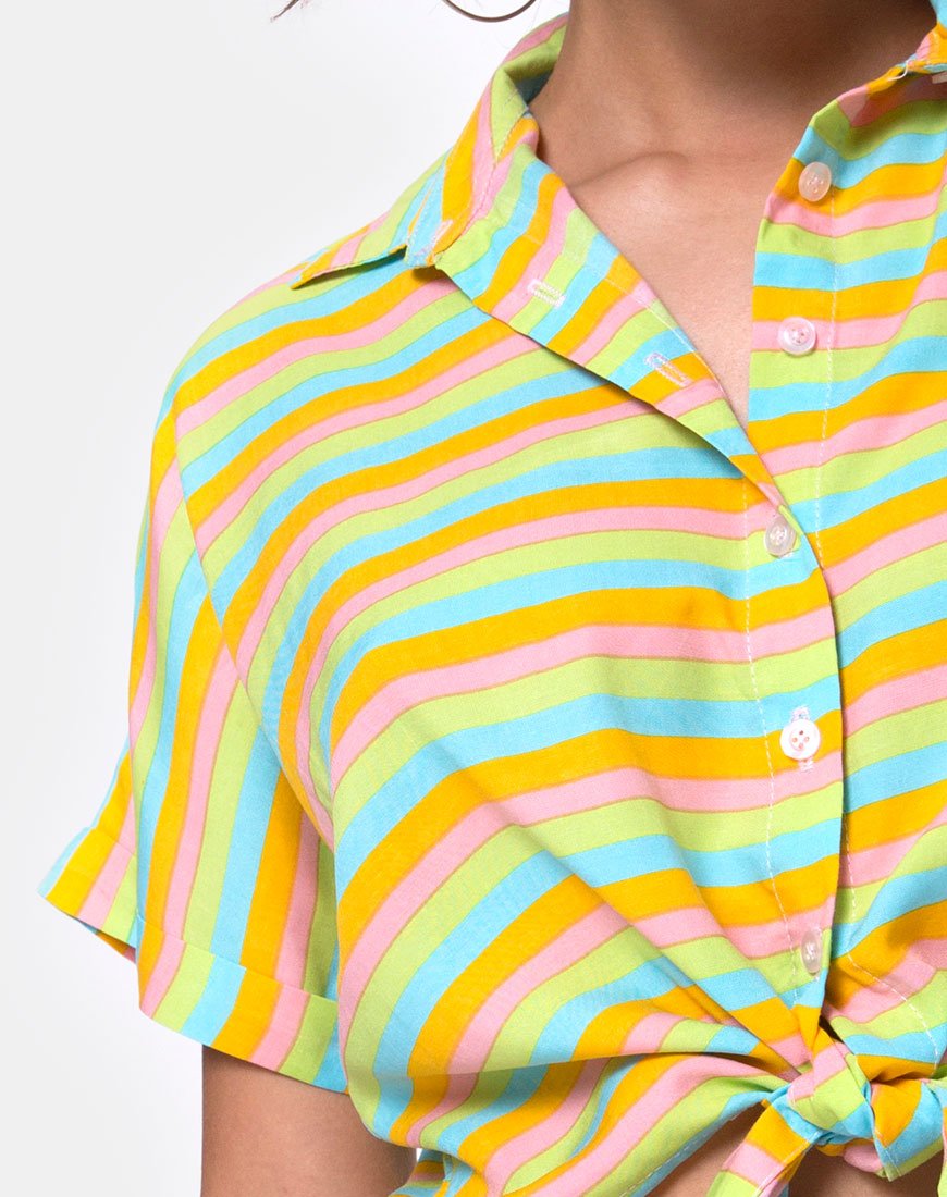 Imagen de Gapo Tie Up Shirt in Sweet Stripe