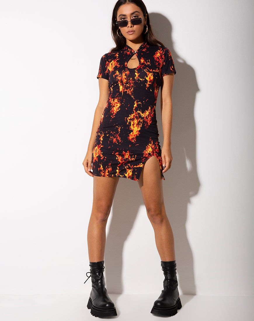 Imagen de Marlin Bodycon Dress in Fire