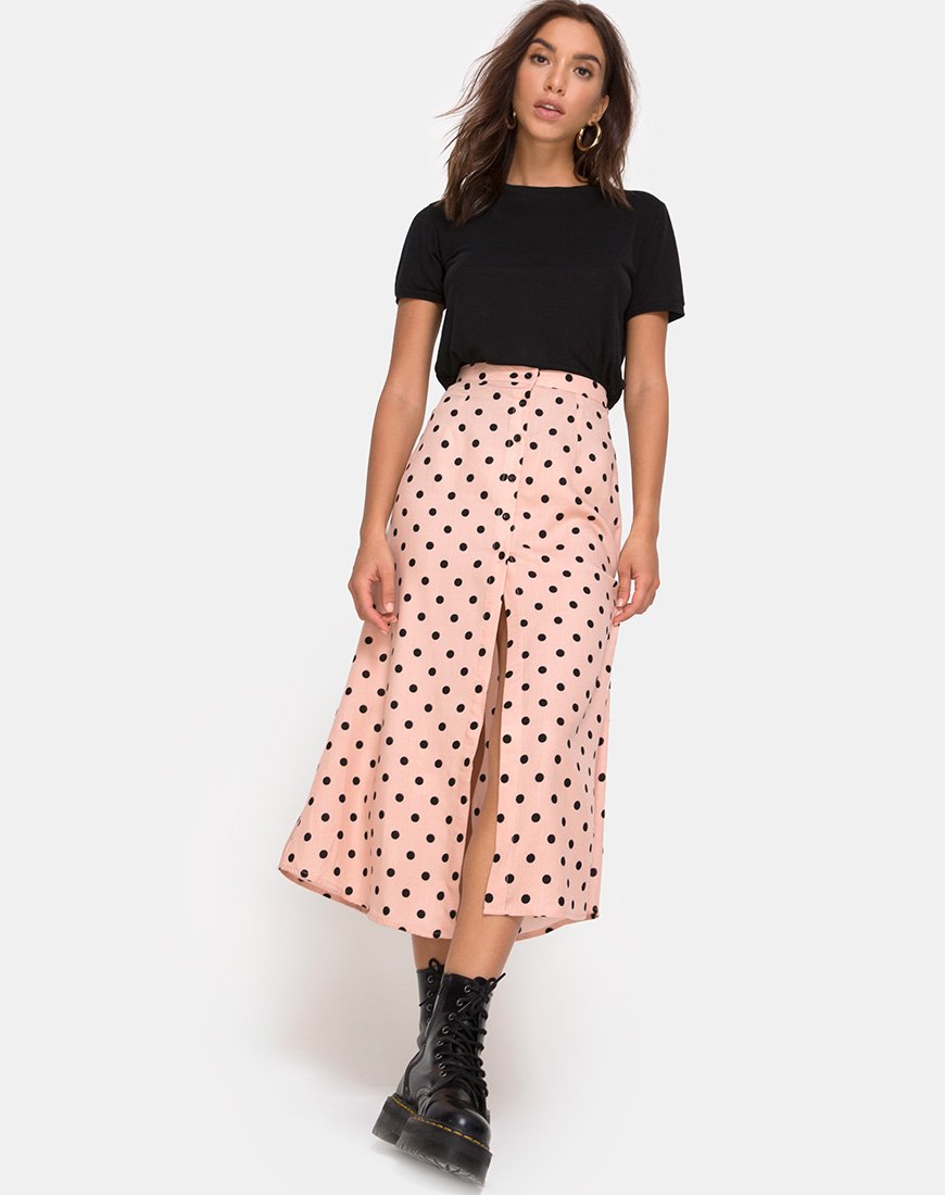 Marni Falda Midi en New Polka Nude