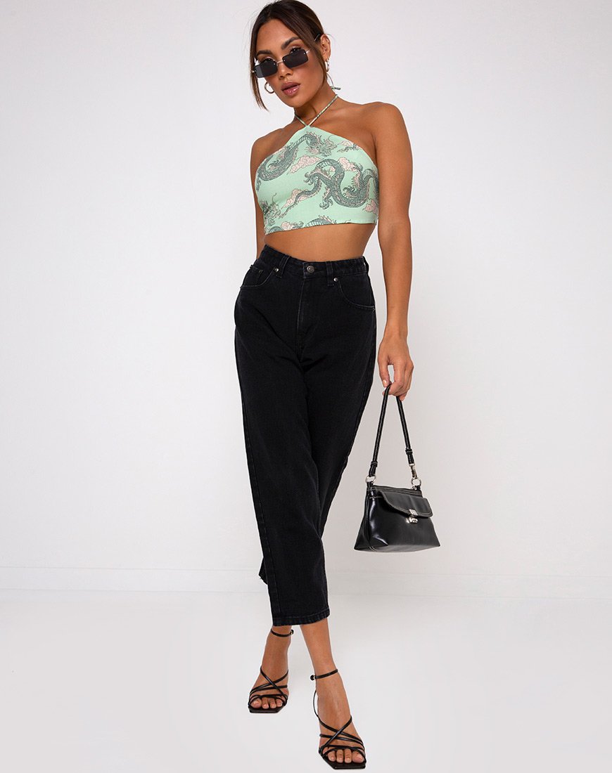 Imagen de Maudy Crop Top en Dragón Chino Neo Menta