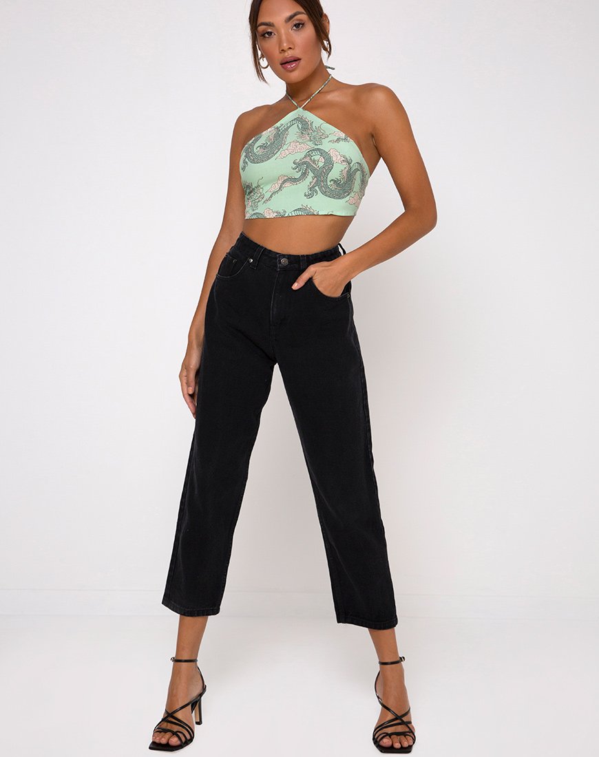 Imagen de Maudy Crop Top en Dragón Chino Neo Menta