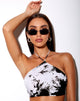Imagen de Maudy Crop Top en Mono Tie Dye Blanco y Negro