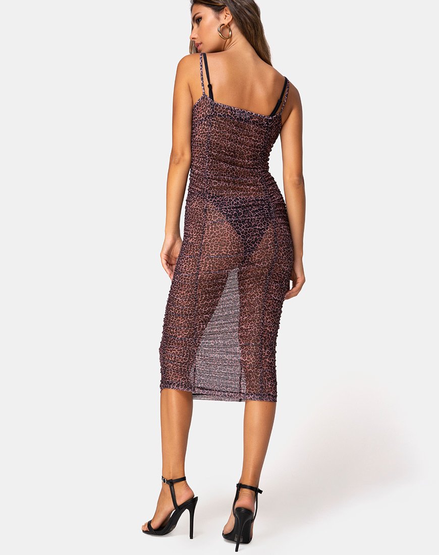Imagen de Mauna Maxi Dress in Rar Leopard Mesh