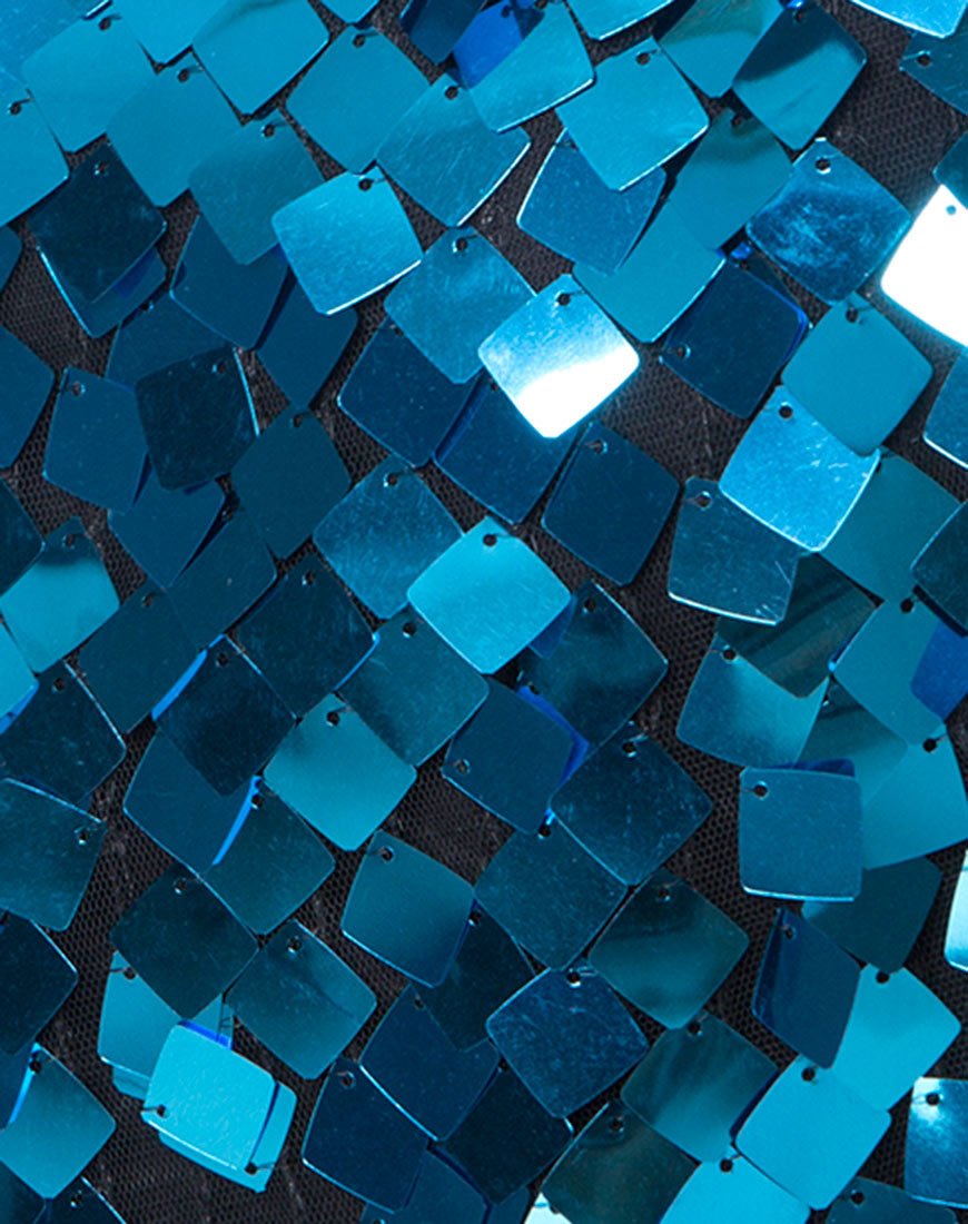 Imagen del vestido Mausi de lentejuelas cuadradas Teal