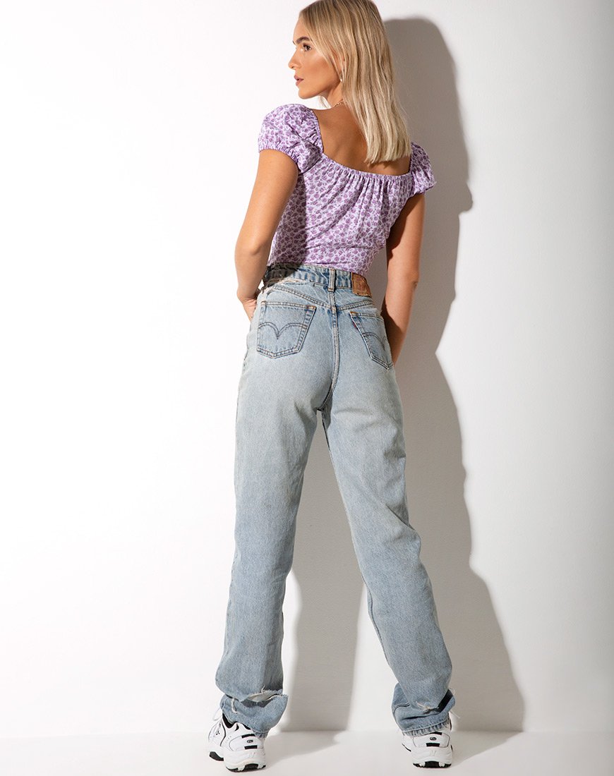 Imagen de Mazu Top en Ditsy Rose Lila