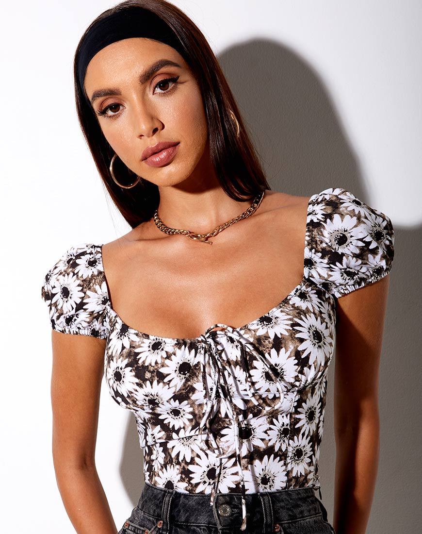 Imagen de Mazu Crop Top en margarita teñida