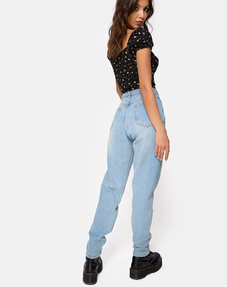 Imagen de Mazu Top en Pretty Petal Negro