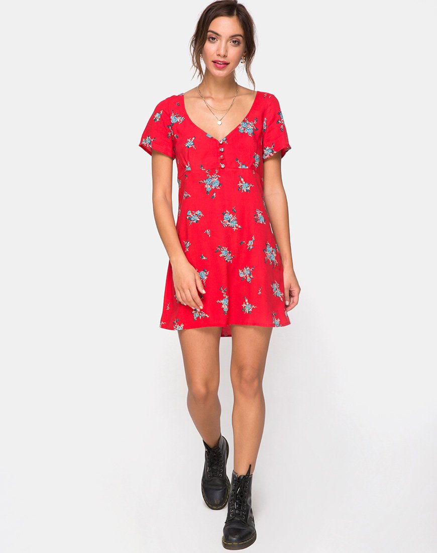 Imagen del vestido Meca en rojo rosa soi