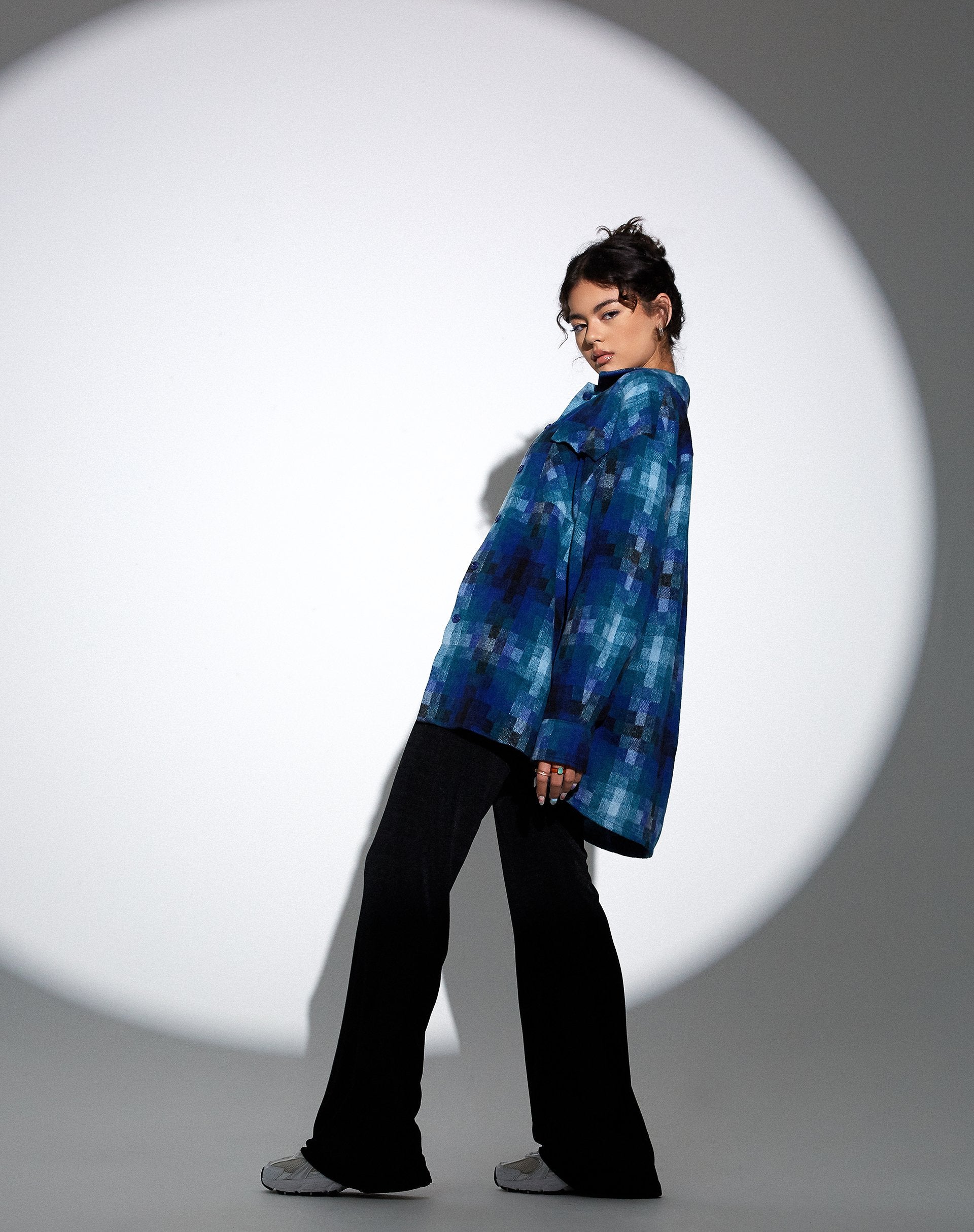 Imagen de MOTEL X OLIVIA NEILL Camisa Medita a cuadros Azul