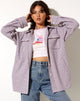 Imagen de la camisa Medita en rosa púrpura y negro