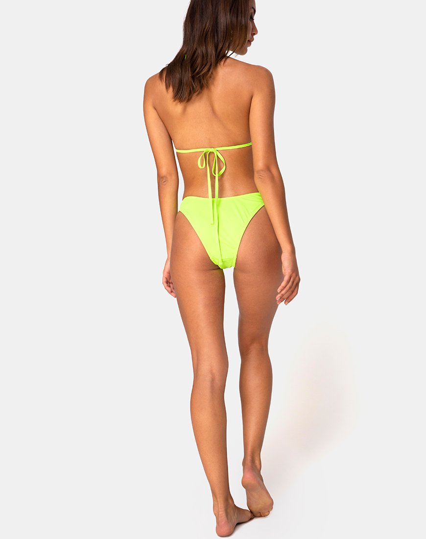 Imagen del sujetador de bikini Meeka de color lima neón