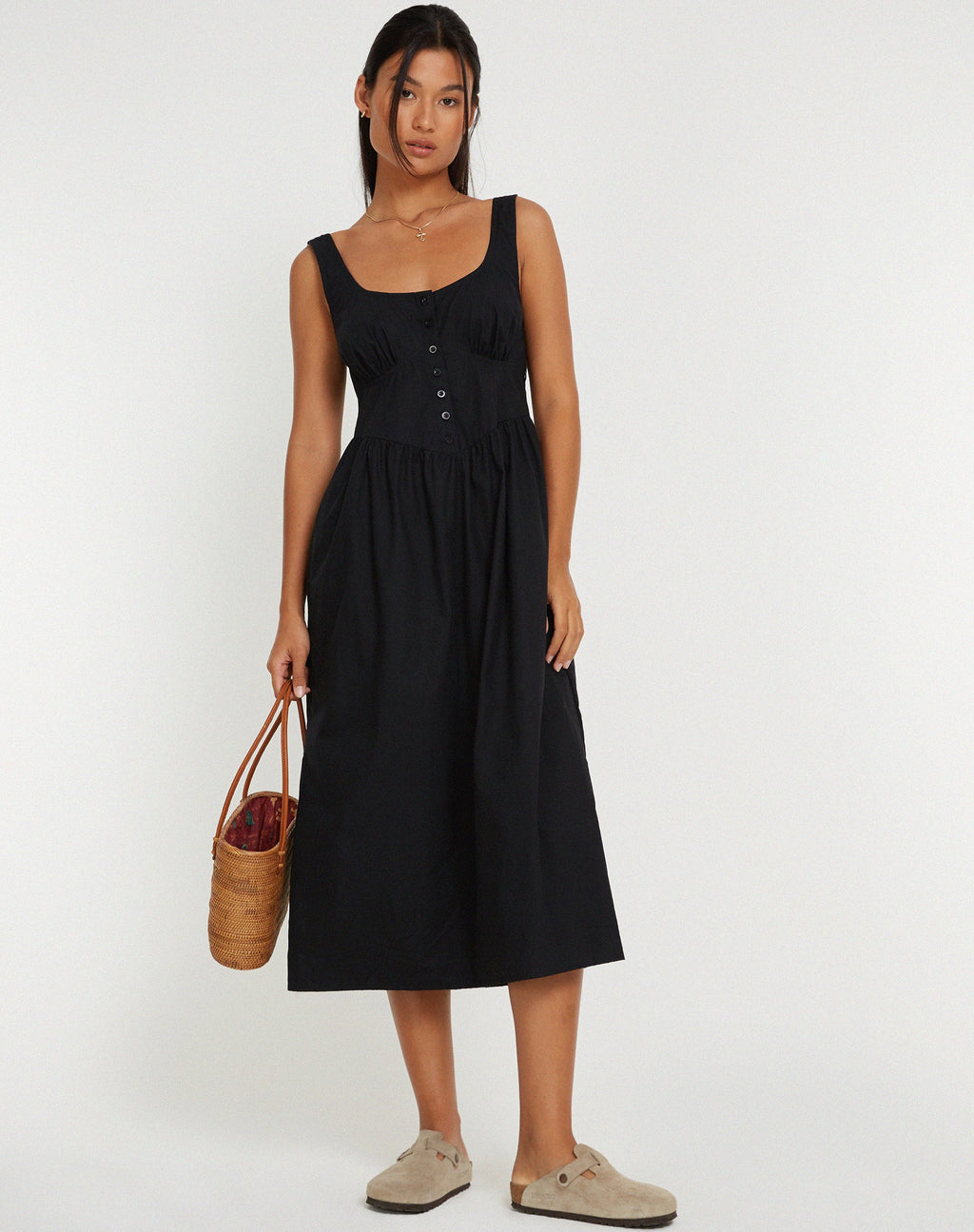 Vestido Midi Melrose Negro