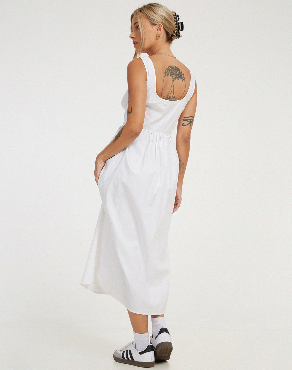 Vestido Midi Melrose Blanco