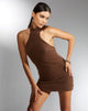 Imagen de MOTEL X IRIS Mini Vestido Mende en Punto Marrón