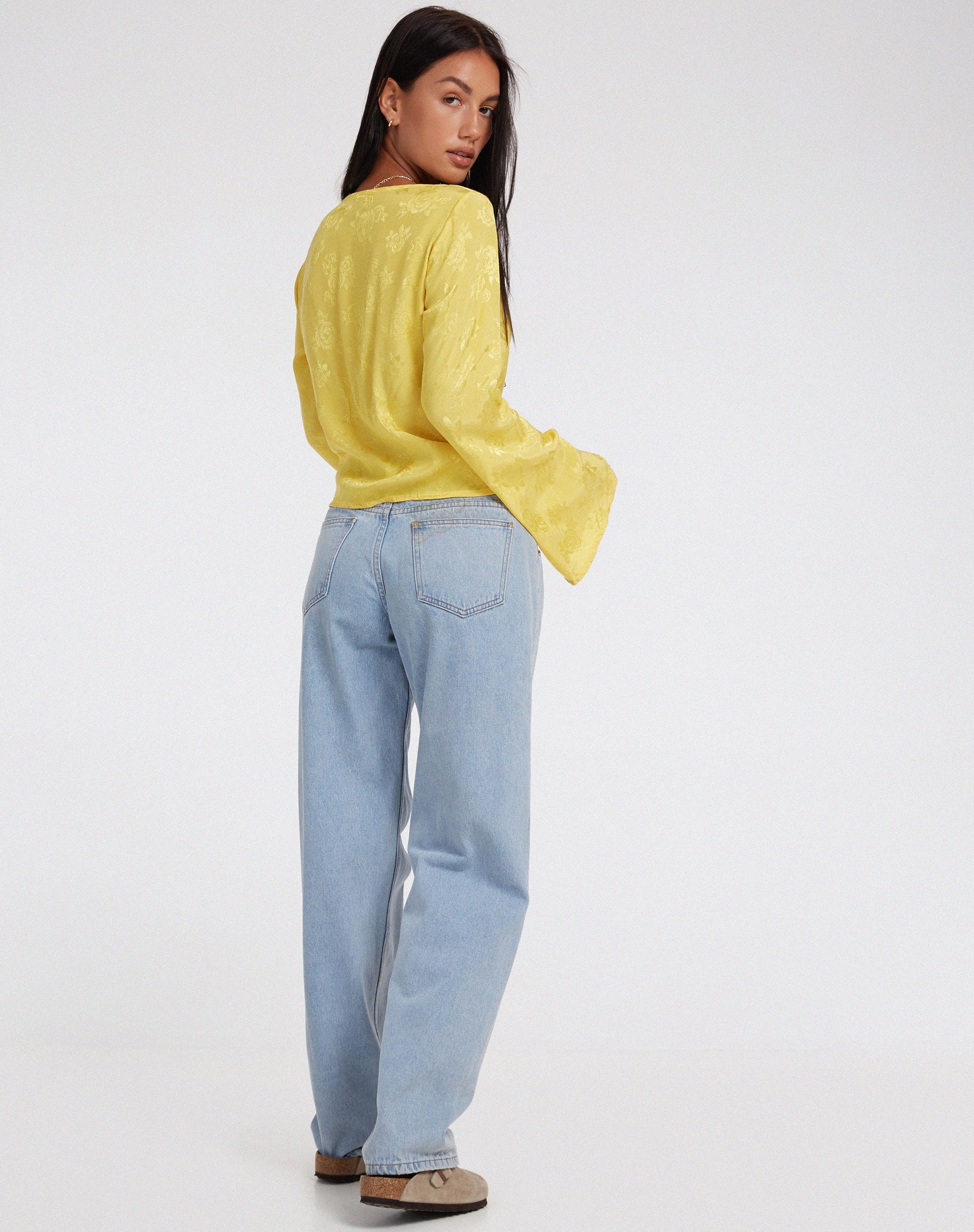 imagen de Merida Top en Satin Rose Sunshine Yellow