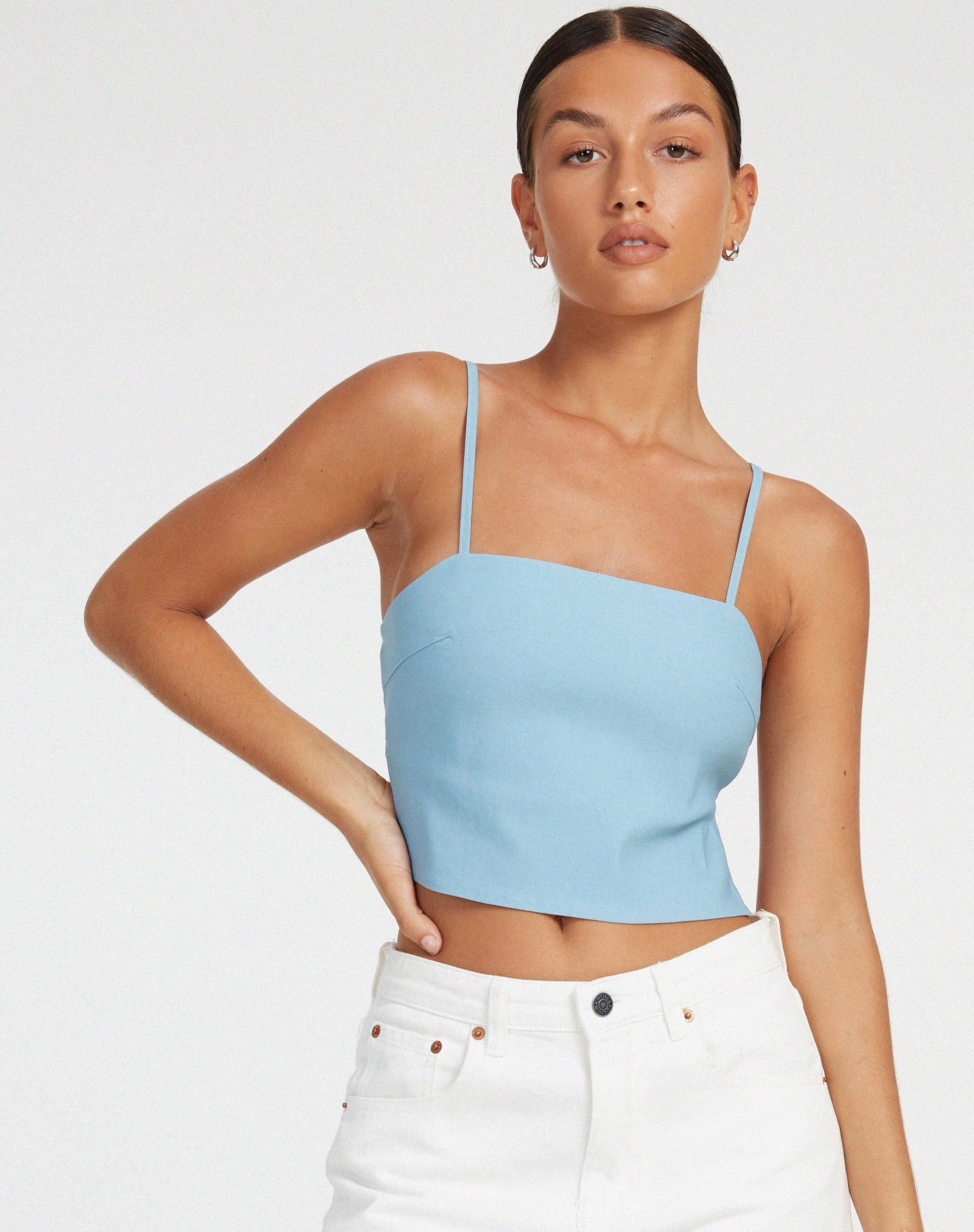 imagen de Merita Crop Top en azul claro