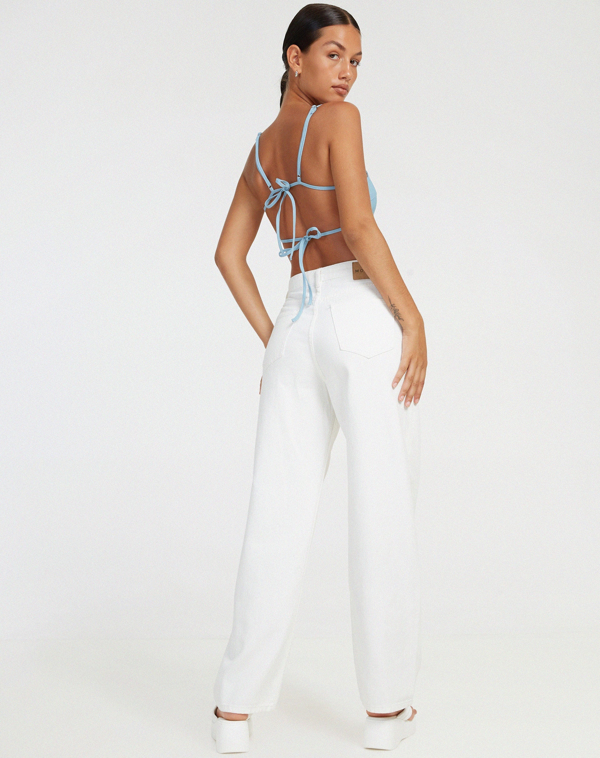 imagen de Merita Crop Top en azul claro
