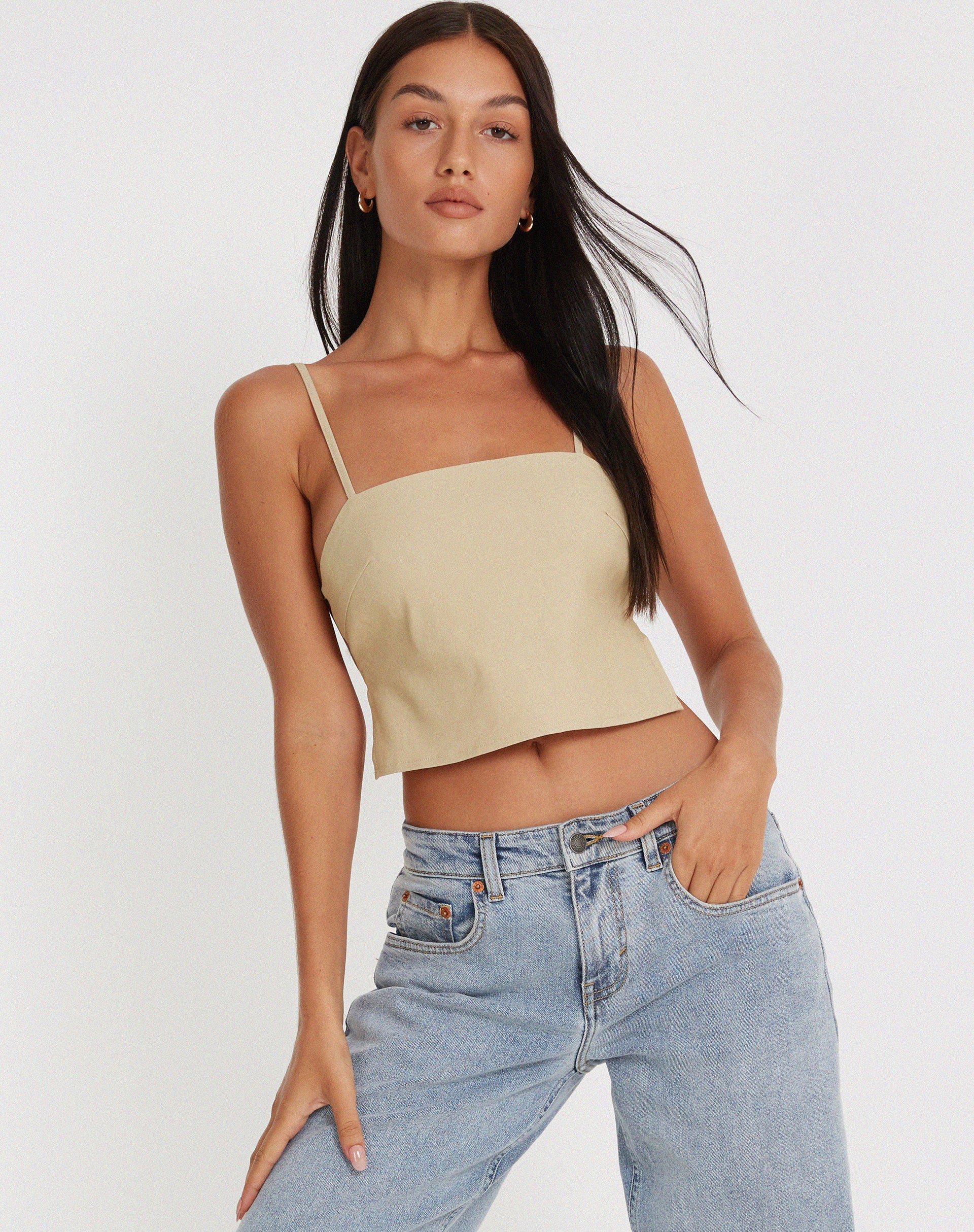 imagen de Merita Crop Top en Crudo