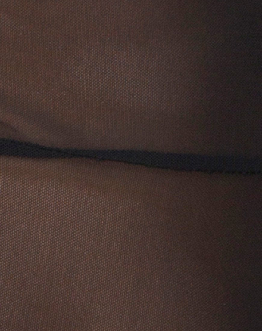 Imagen de Acro Unitard en Mesh Negro