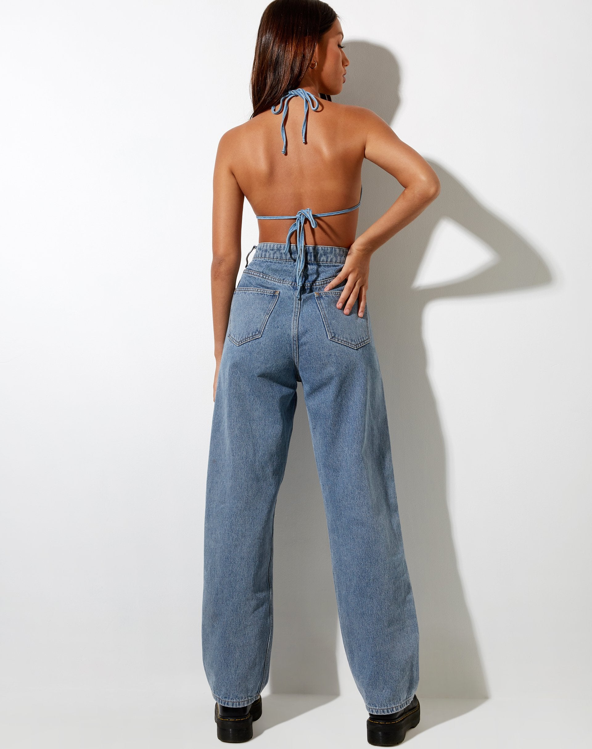 Imagen de Mida Bralet en azul claro lavado