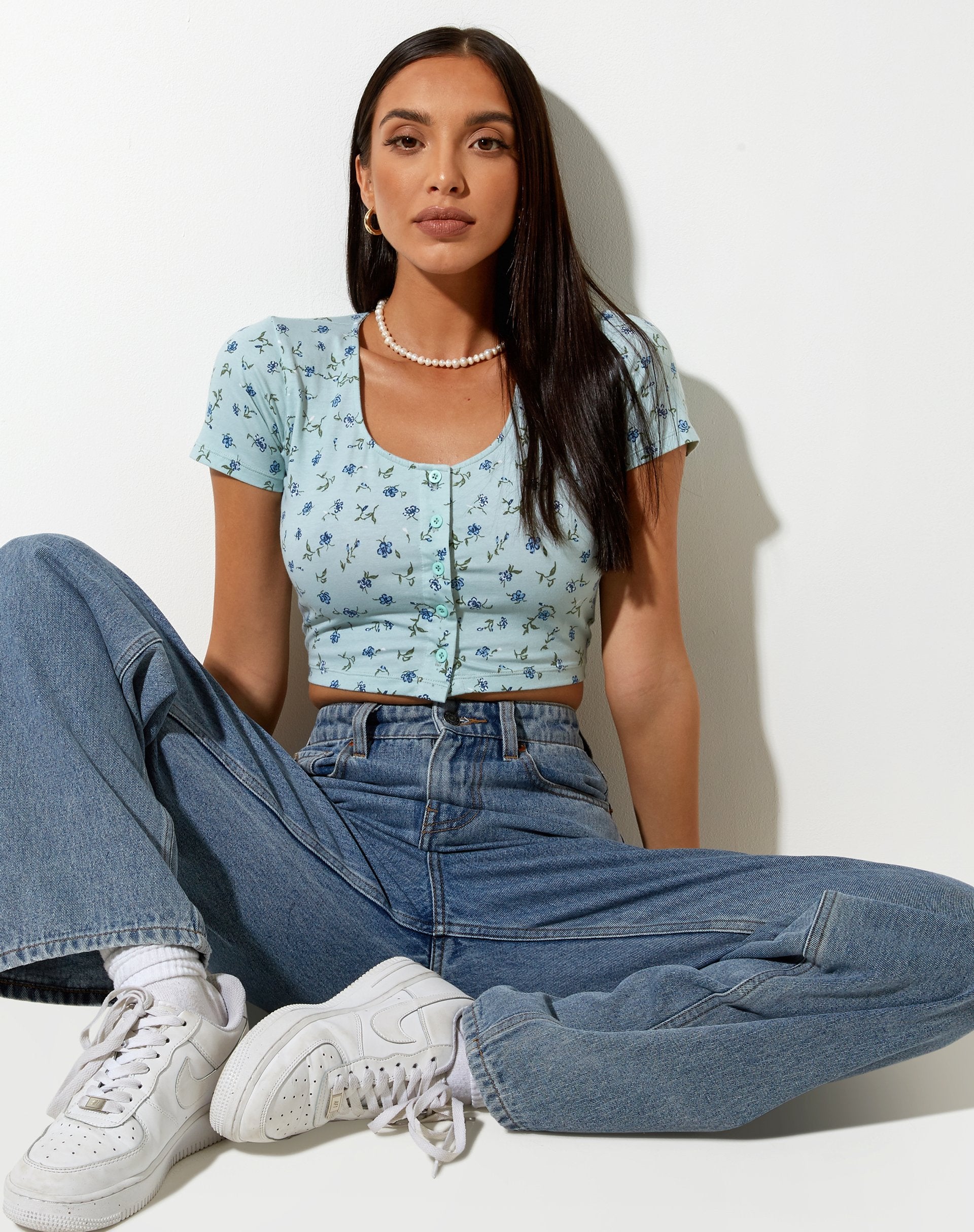 Imagen de Mieye Crop Top en Pretty Petal Green