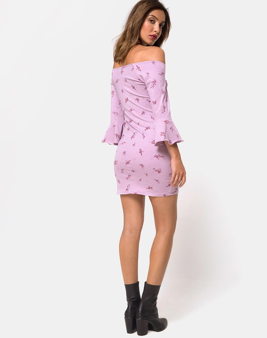 Imagen de Migare Bodycon Dress in Forget Me Not Lilac