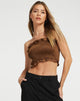 imagen de Mikiko Bandeau Top en Chocolate amargo
