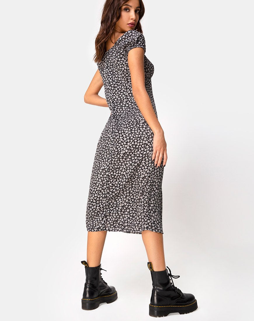 Imagen del vestido Milla en Ditsy Rose Negro