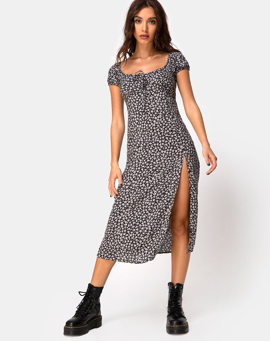 Imagen del vestido Milla en Ditsy Rose Negro