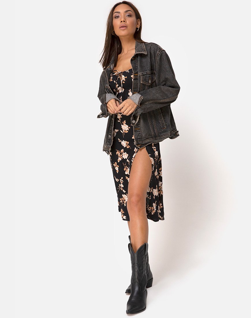 Imagen del vestido Milla Midi en rosa melocotón