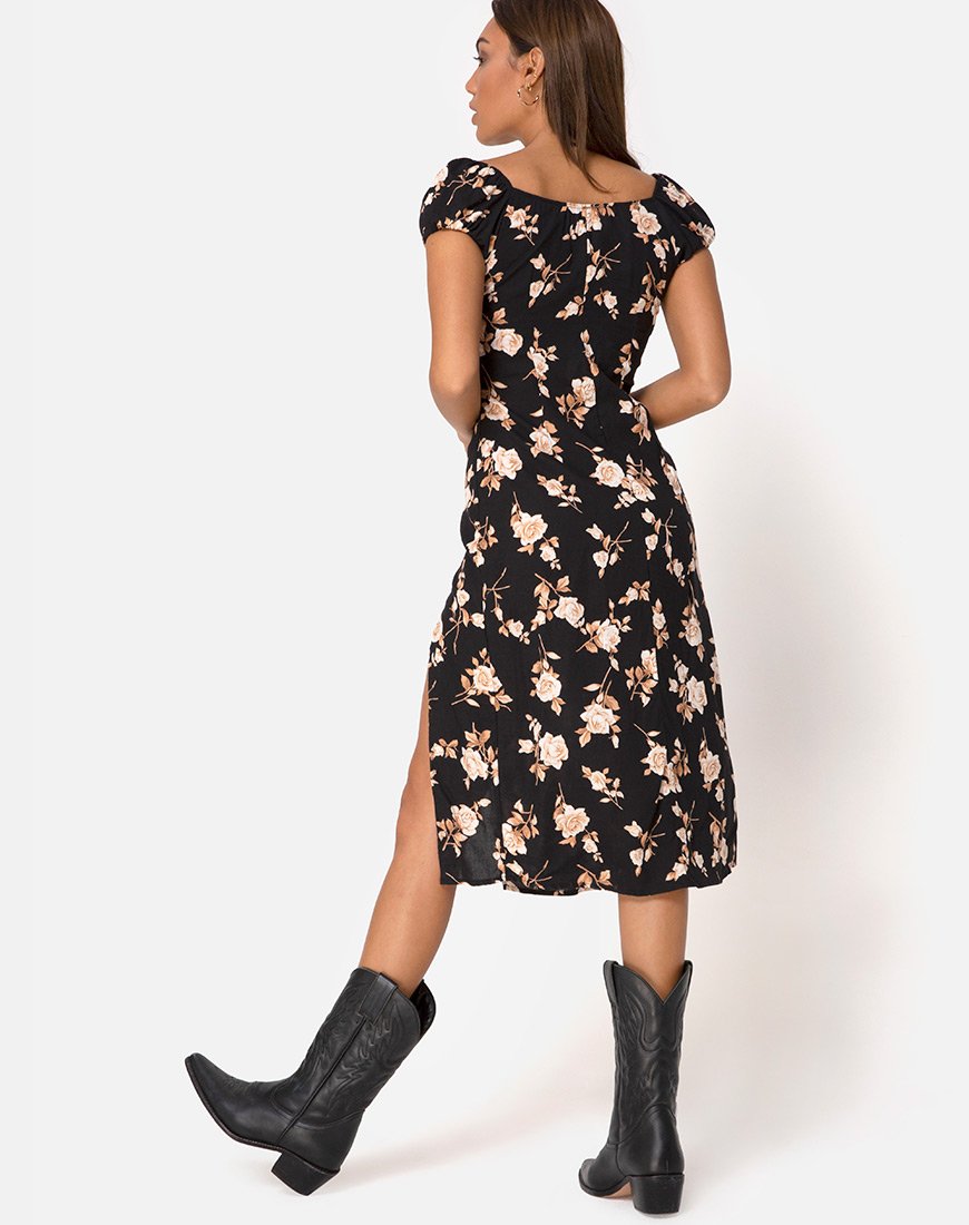 Imagen del vestido Milla Midi en rosa melocotón
