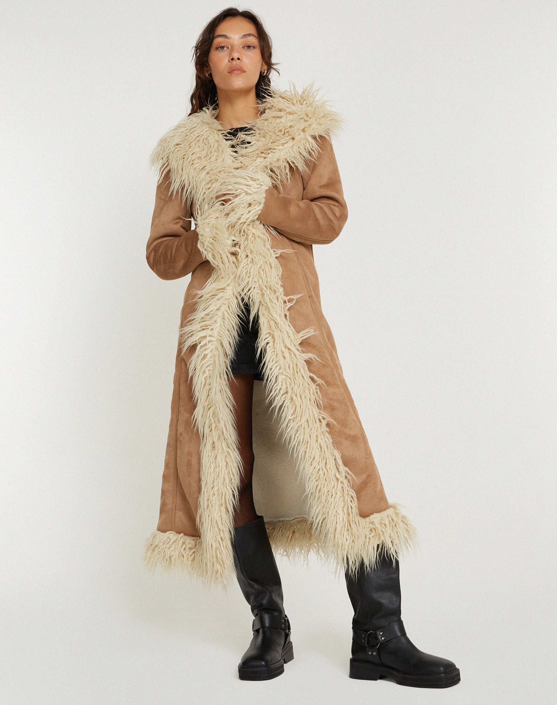 imagen de Minho Longline Coat en Tonal Sand
