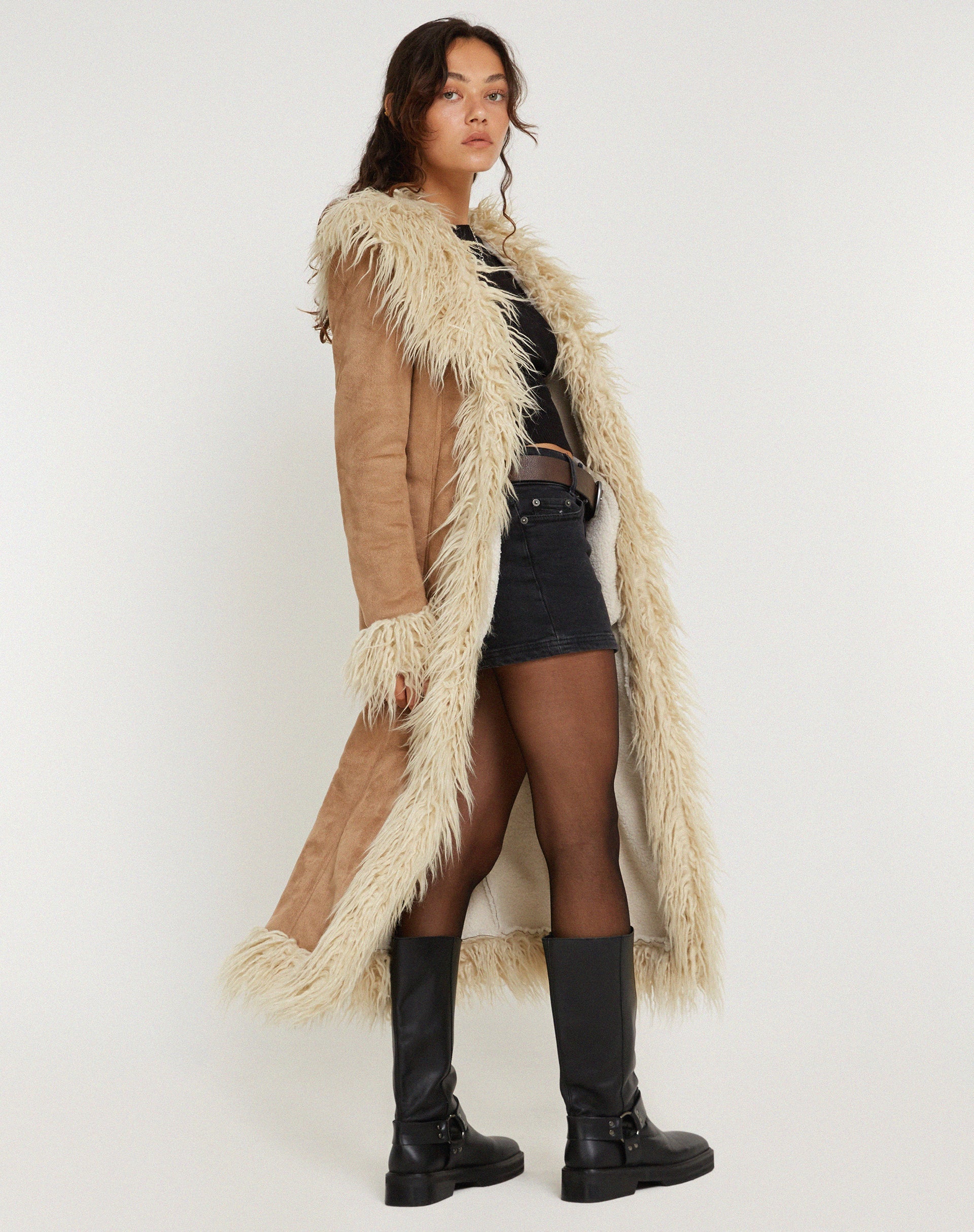 imagen de Minho Longline Coat en Tonal Sand