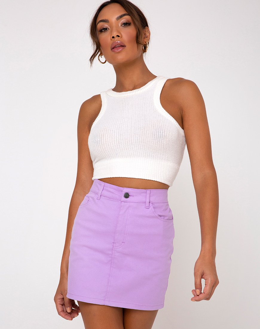 Imagen de la minifalda Broomy en lavanda