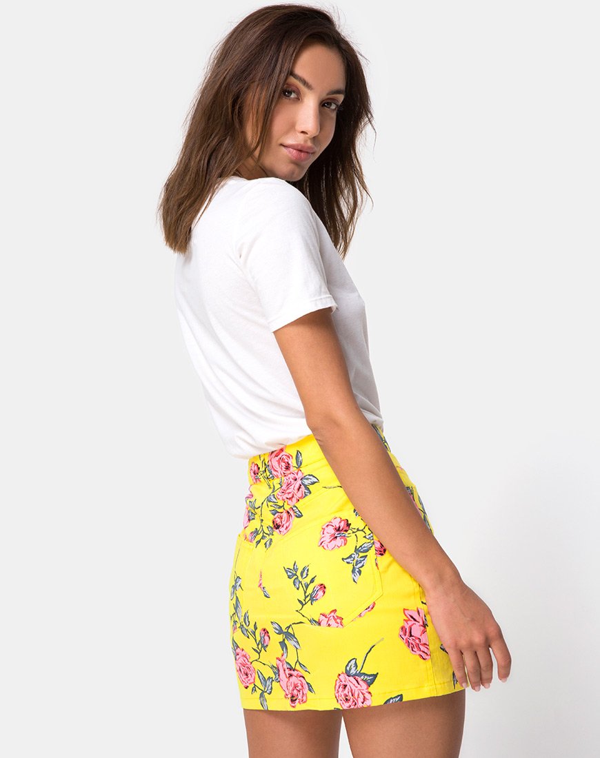 Minifalda Broomy en Candy Rose Yellow