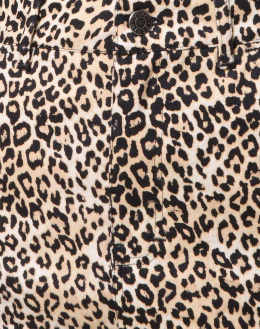Imagen de la minifalda Broomy en Rar Leopard Marrón