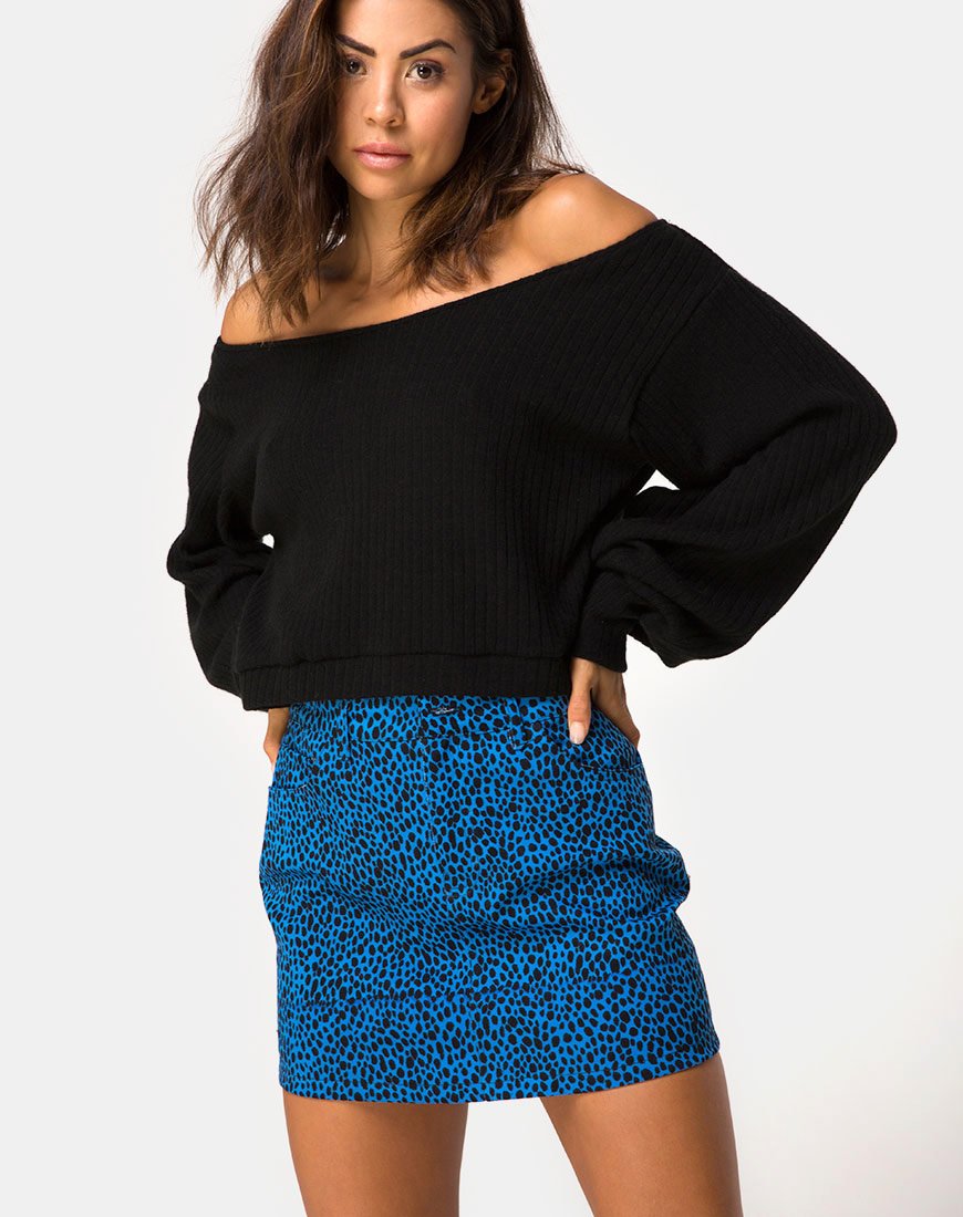 Minifalda Broomy en Wild Cat Blue