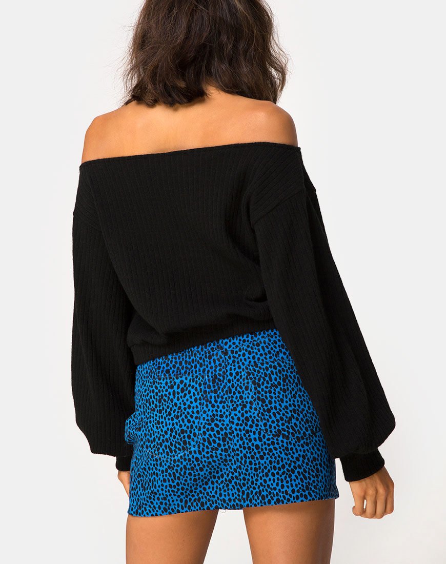 Minifalda Broomy en Wild Cat Blue