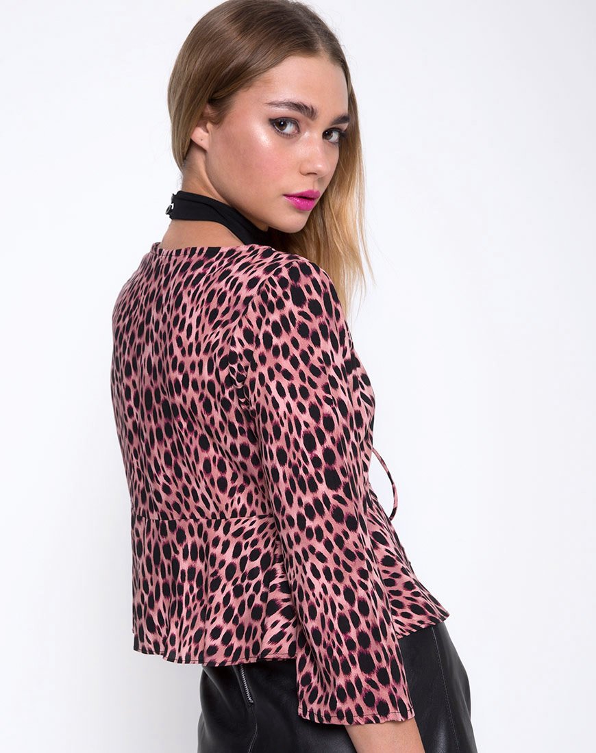 Imagen de Miperi Top en guepardo rosa