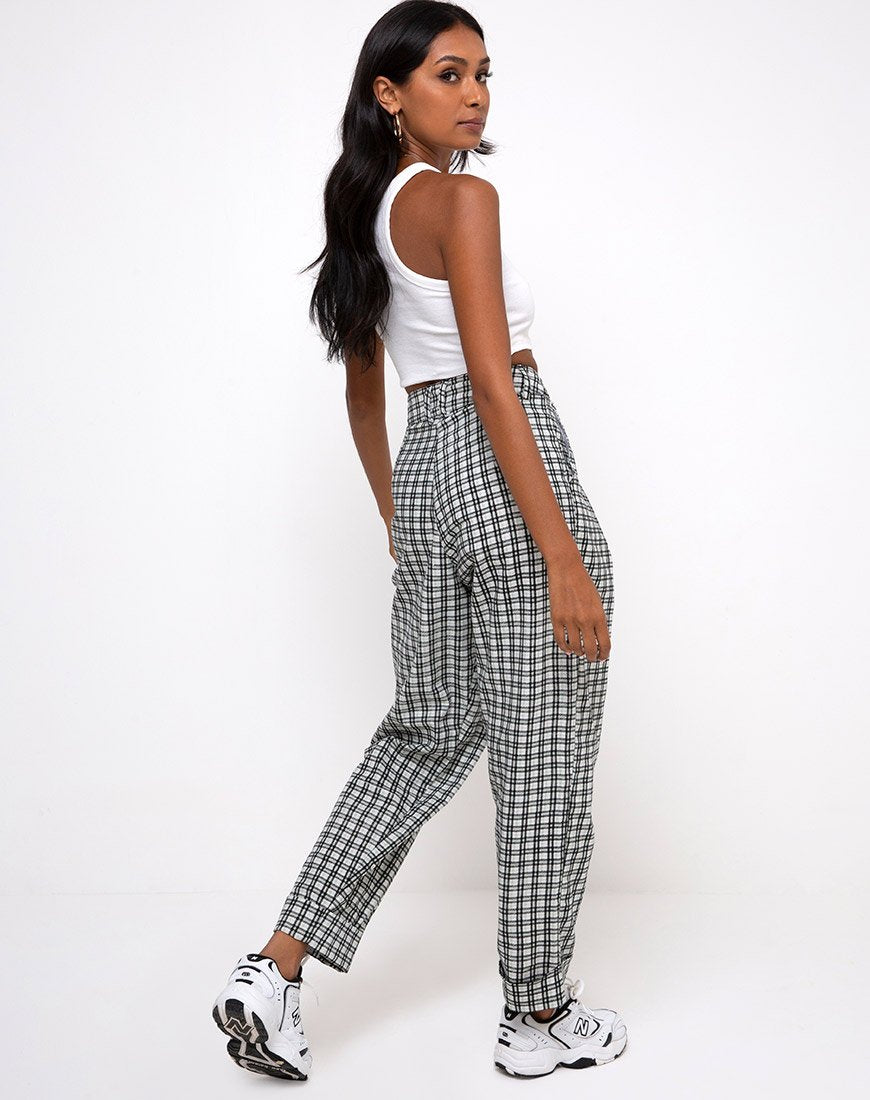 Imagen de Misca Pantalones de espuma a cuadros Brandy
