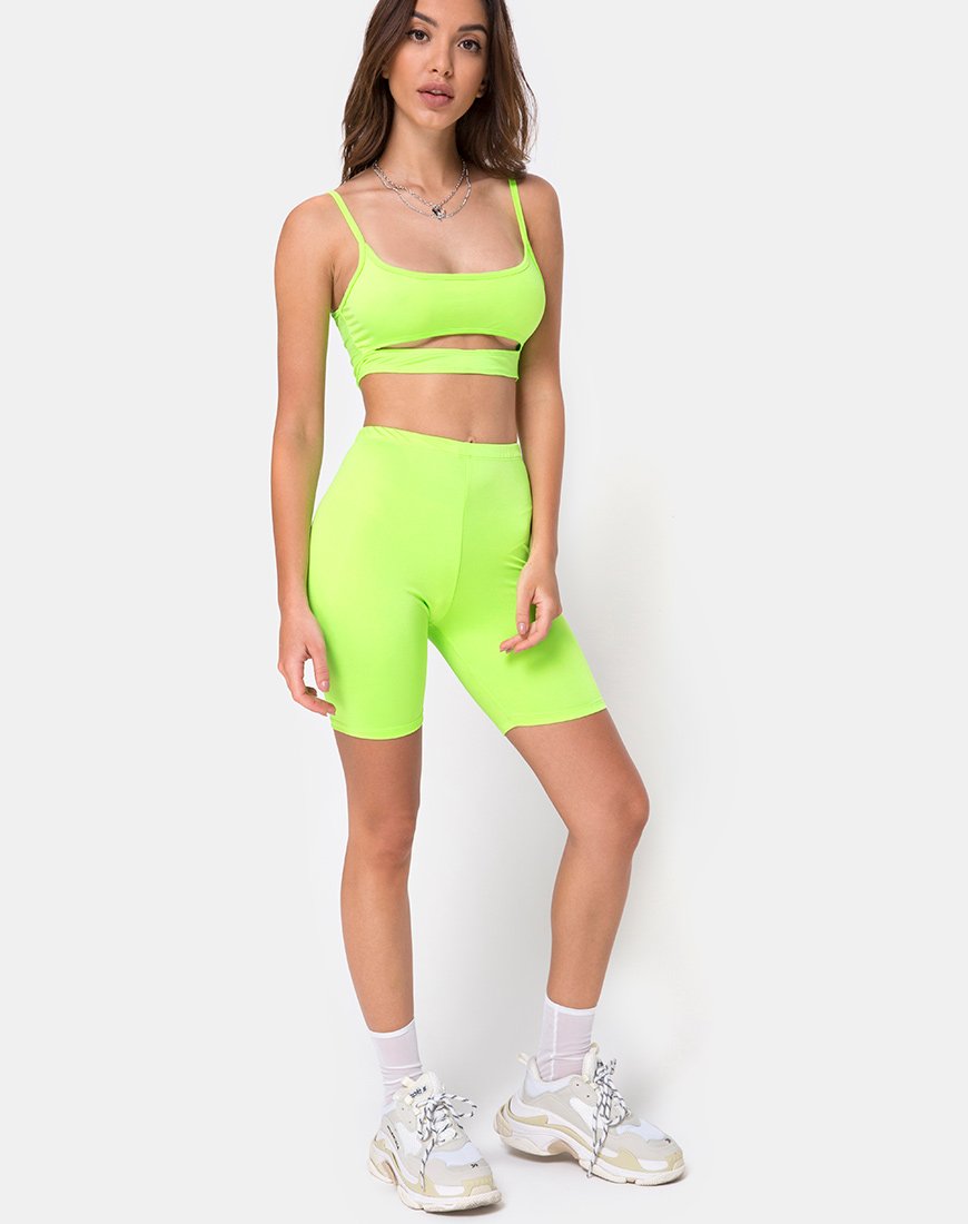 Imagen de Misho Crop Top en Fluro Green