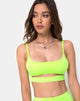 Imagen de Misho Crop Top en Fluro Green