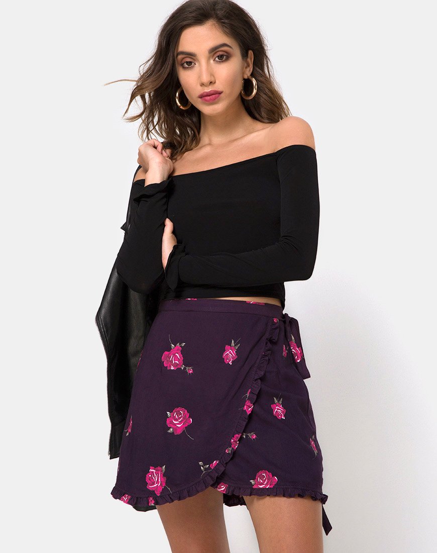 Imagen de la falda Mizti en rosa noche