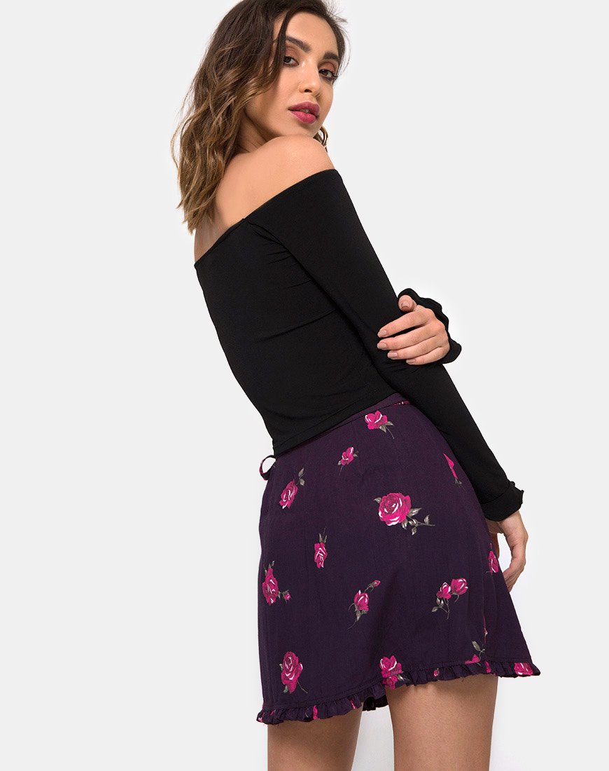 Imagen de la falda Mizti en rosa noche