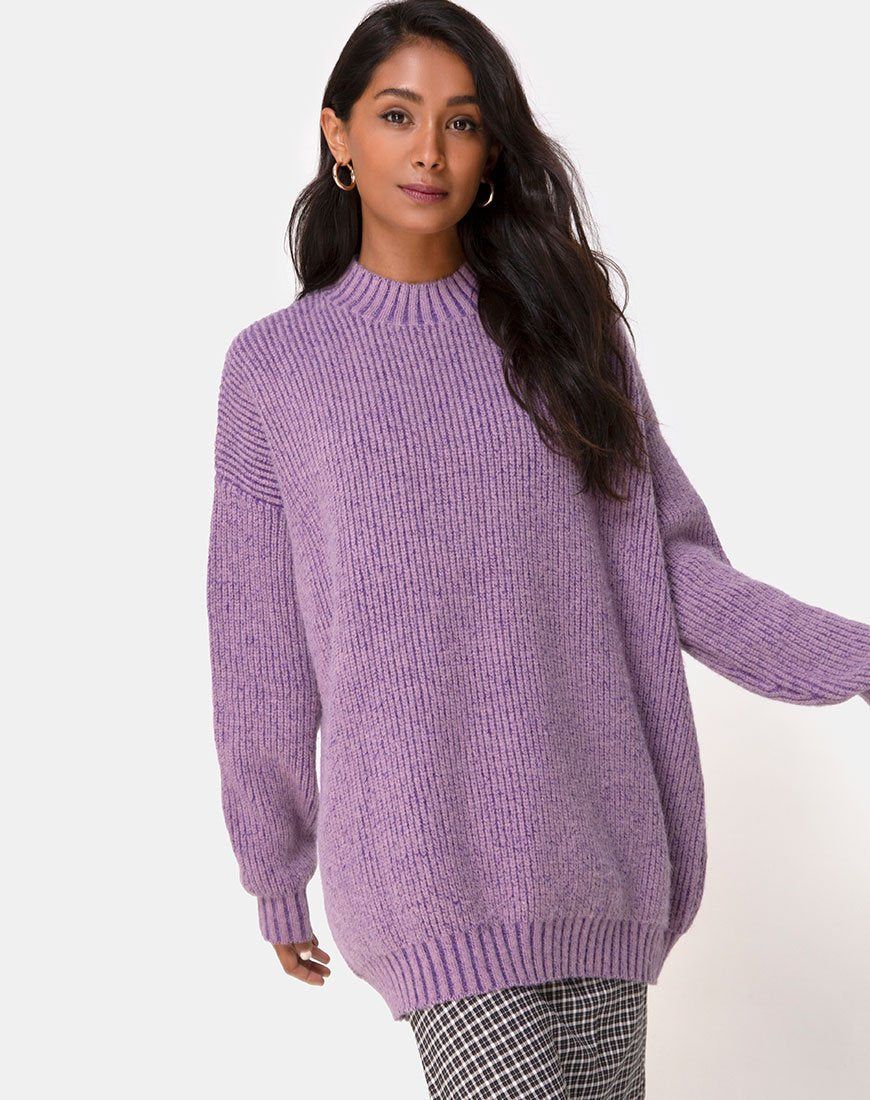 Imagen del jersey Mody de punto en morado claro