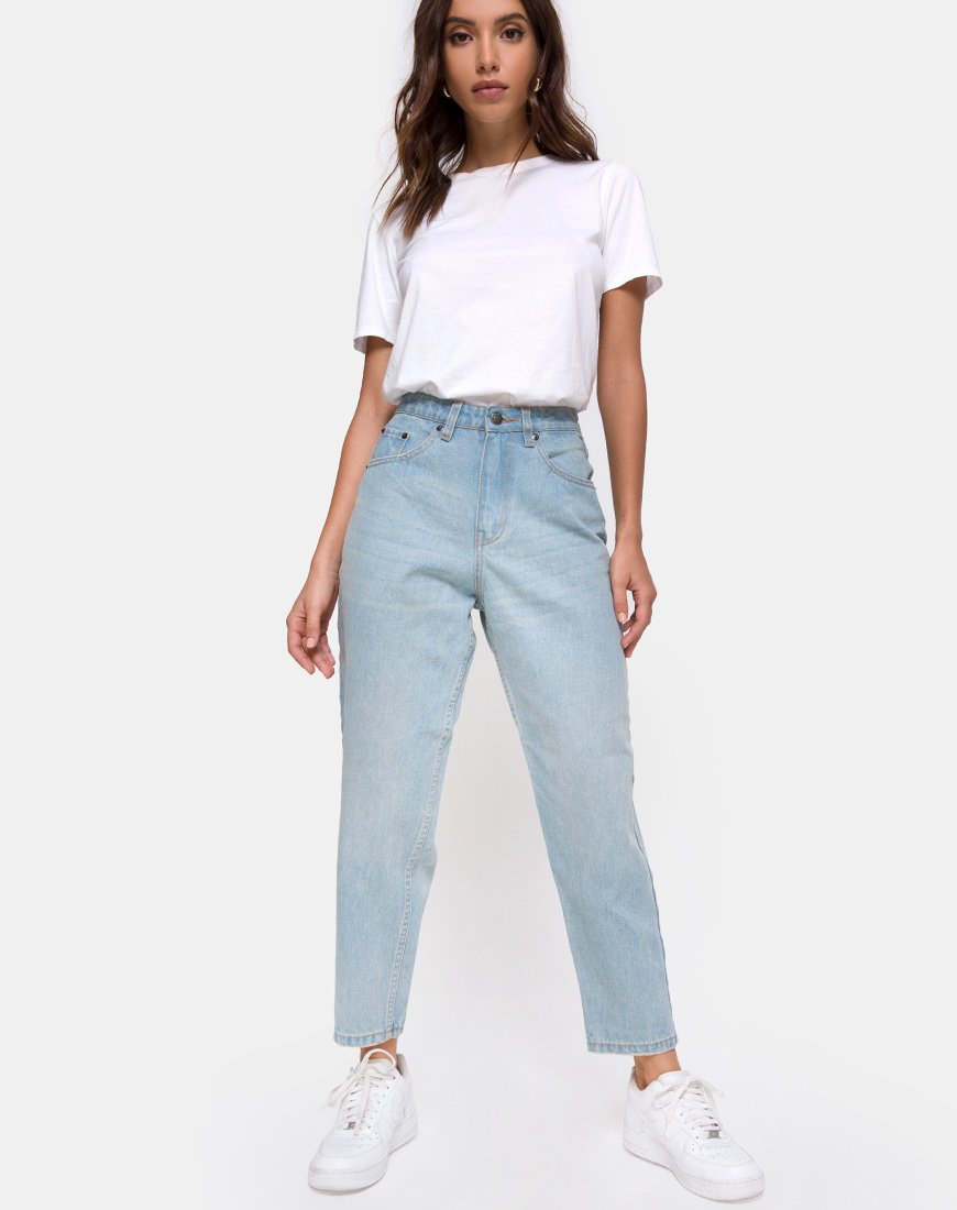 Imagen de Mom Jeans in Blue Wash