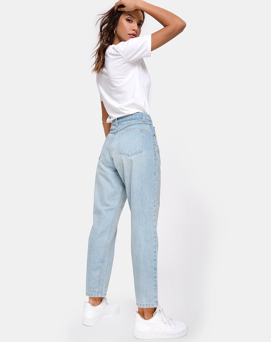 Imagen de Mom Jeans in Blue Wash
