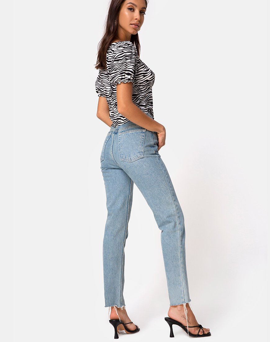Imagen de Monda Crop Top en Classic Zebra