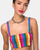 Imagen de Monira Crop Top en Good Times Stripe X Princess Polly